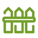 Beautiful green leaf logo representing expert landscaping services.